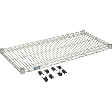 Nexel Poly-Z-Brite Wire Shelf 36inW x 18inD S1836Z